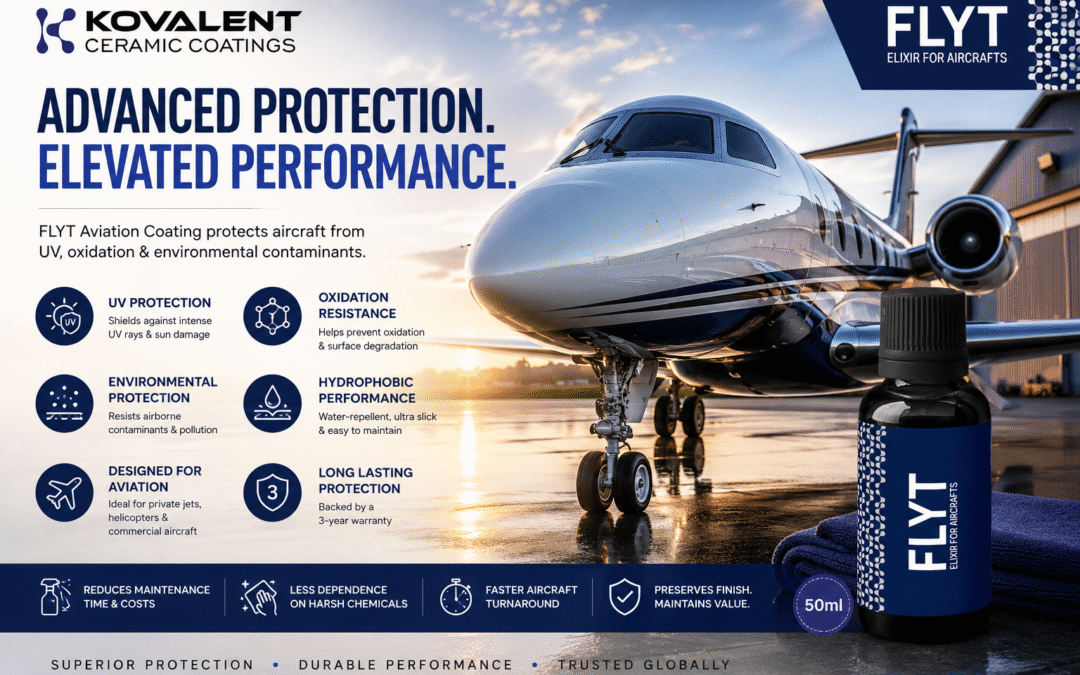 How FLYT Aviation Coating Protects Aircraft from UV, Oxidation & Environmental Contaminants